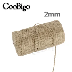 400 м веревки из натурального джута пеньки скрученный шнур из керамического волокна макраме строка цветочным принтом в стиле «сделай сам корзина домашнее животное шведская стенка подвесной светильник для домашнего декора