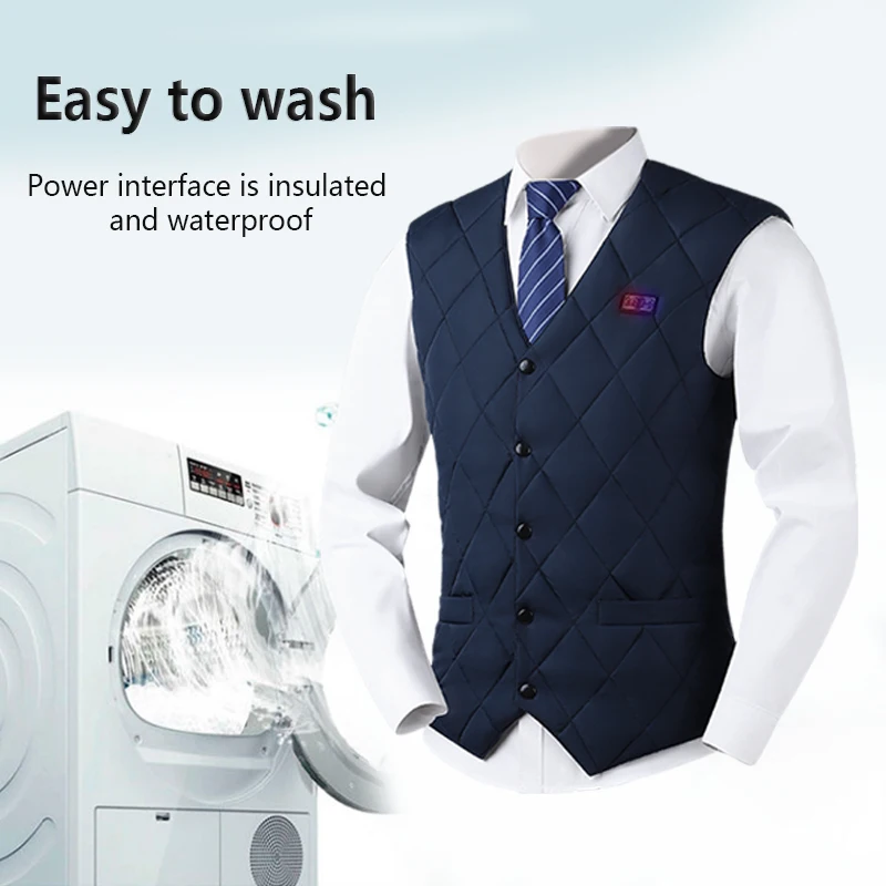 Custom Smart Heating Business Vest Winter Waterproof USB Electric Heating Vest Unisex