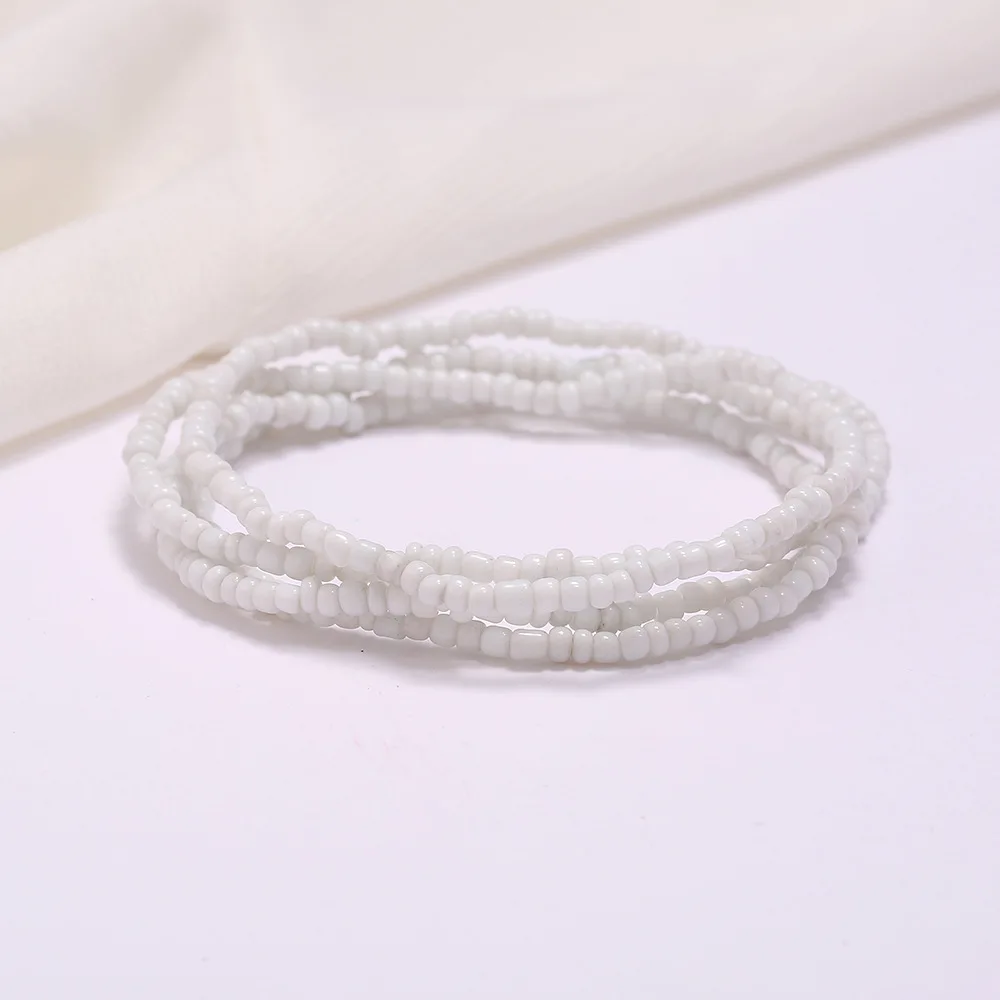 Wholesale Handmade African Crystal Waist Beads Belly Chain With Charms Sexy Elastic Waist Beads for Women