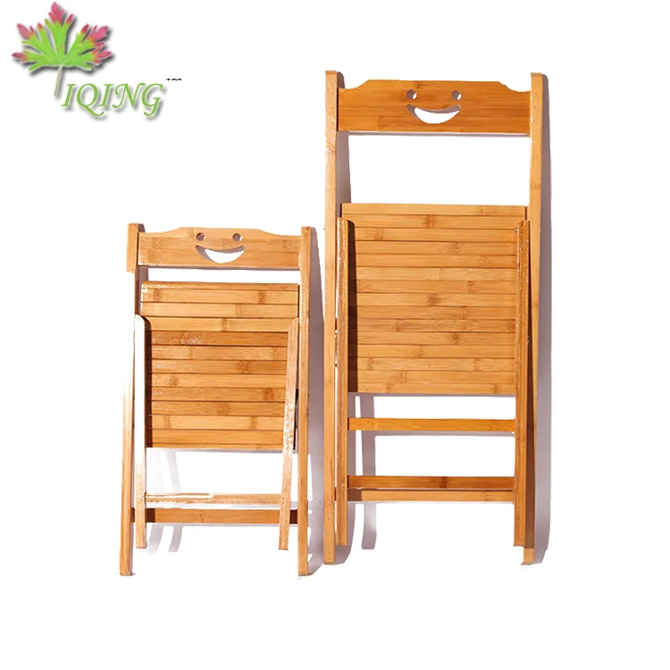 Wholesale cheap natural bamboo wood outdoor camping portable folding chair