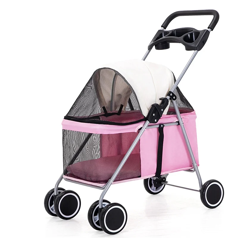 Wholesale Luxury Folding Outdoor Dog Strollers Pet Trolley Dogs Stroller Pet Trolley For Large Pet