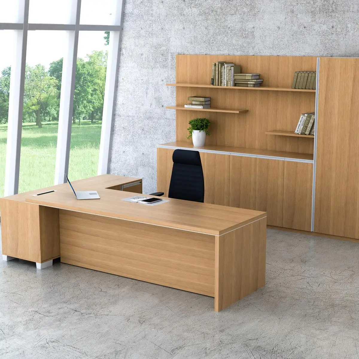 iULTRA commercial office furniture 100%MDF executive office desk I shape executive desk for sale