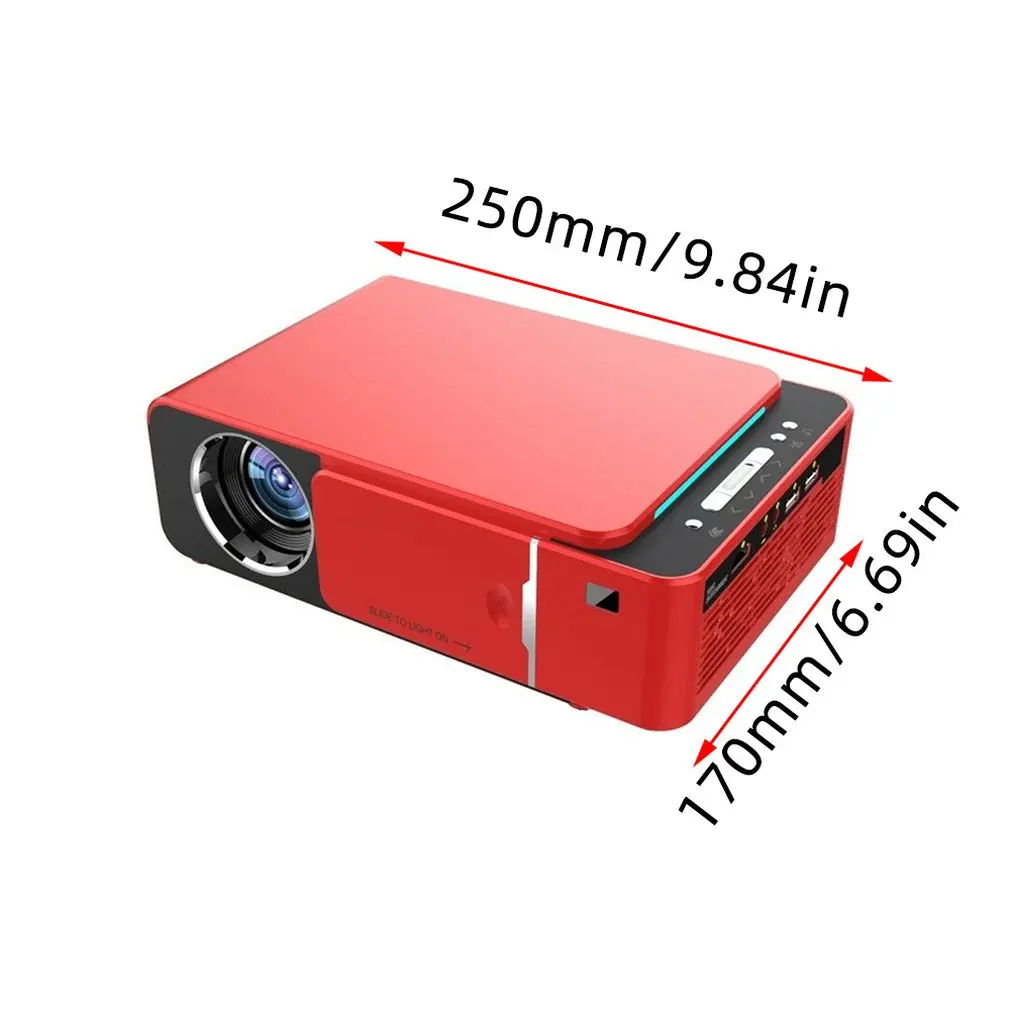 Salange T6 Wi-Fi мини проектор Родной 720P Поддержка 1080P 2600 люмен ЖК дисплей светодиодный портативный домашний кинотеатр