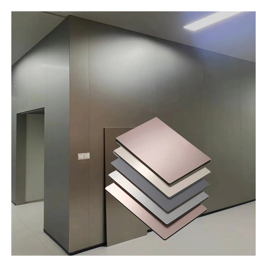 material bamboo charcoal fiber wood veneer wall panel interior decorative board metal brushed