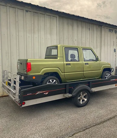 Comfortable Double Row Pick Up Trucks 4X4 Pickup DOT electric 4 seats truck cars customized electro car for farm