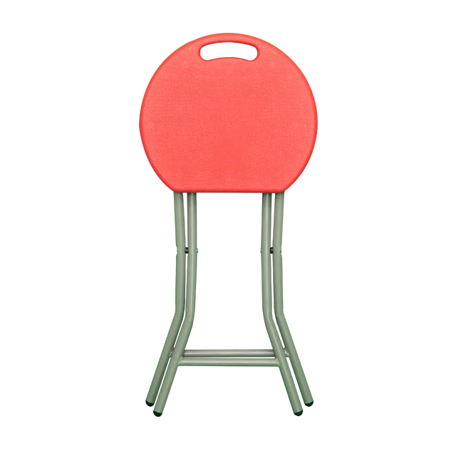 Портативный уличный маленький круглый с металлическими ножками оптовая продажа пластиковый легкий складной стул
