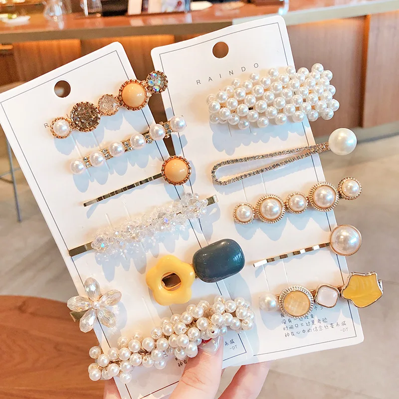 Wholesale Customized Exquisite Luxury Flower Pearl Ladies Elegant Decoration Hairpin with Various Styles