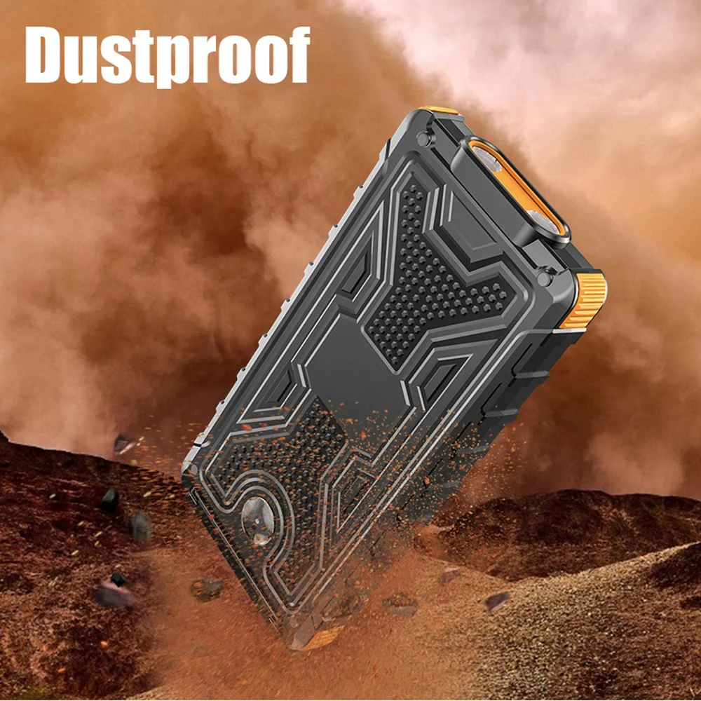 Trending Products Rechargeable Battery Solar Power Bank 10000 Mah Portable Outdoor Power Bank For Smartphone