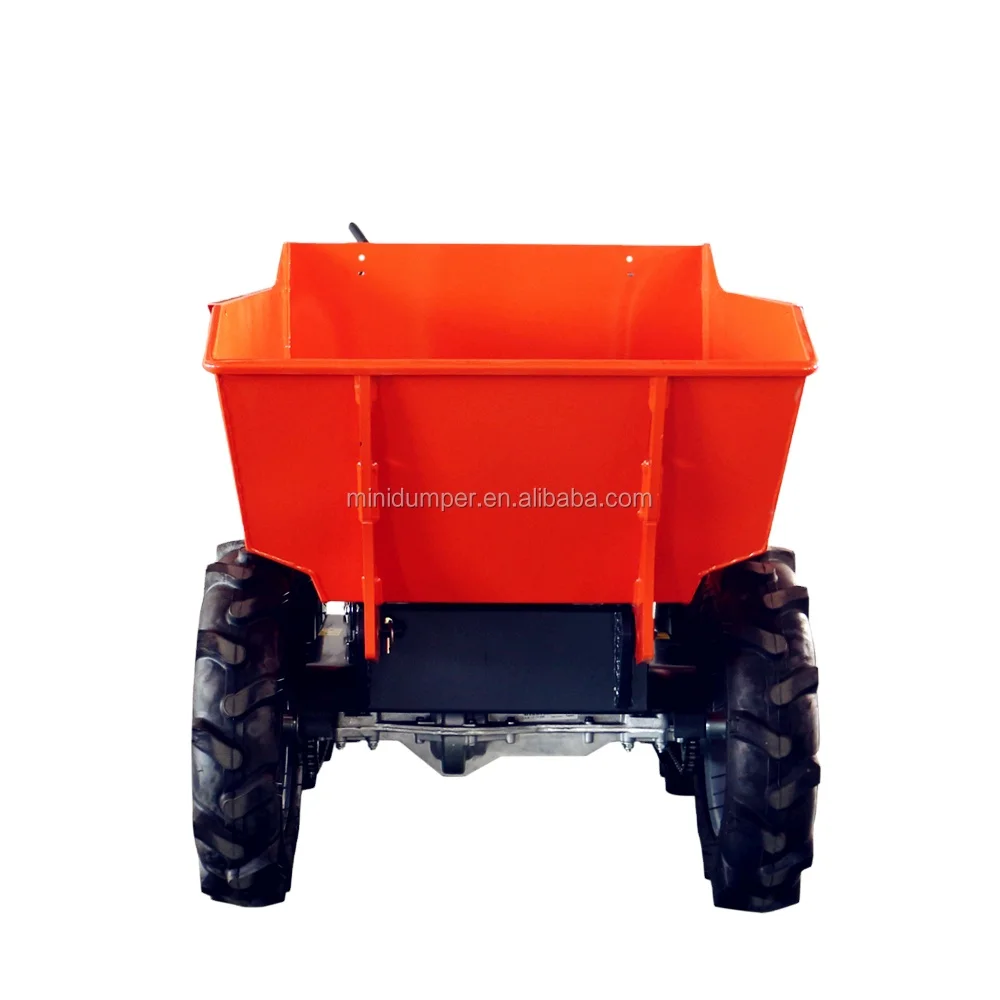KONSTANT mini skid steer loader 6.5hp Gasoline Engine Power Wheel Barrow Concrete Buggies mini dumper truck