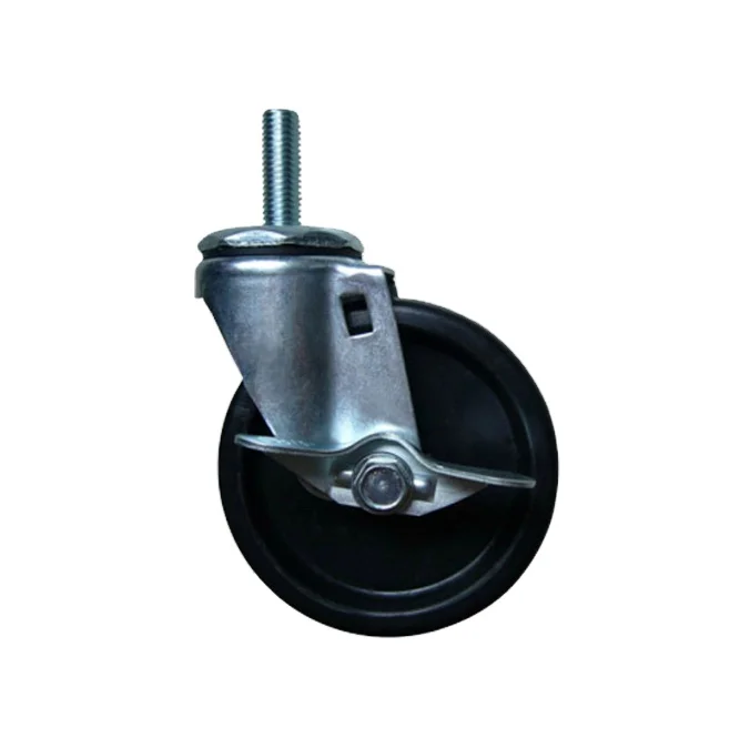 4-дюймовые нейлоновые поворотный Промышленности Средний долг Поворотное Колесо с тормозом