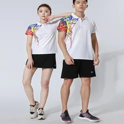 Quick Dry Badminton Suit Unisex Sports Suit Set Table Tennis Custom Polo Shirt Tennis Jersey Golf Shirt Table Tennis Shirts
