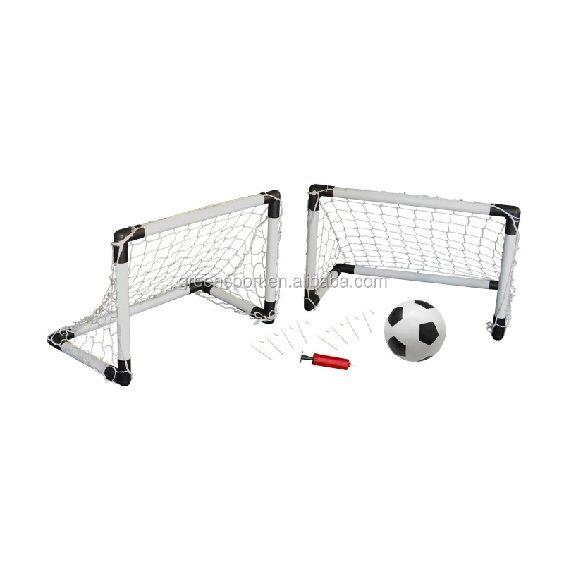 Easy carry twin mini PLASTIC soccer goals football set mini goal soccer sets for kids