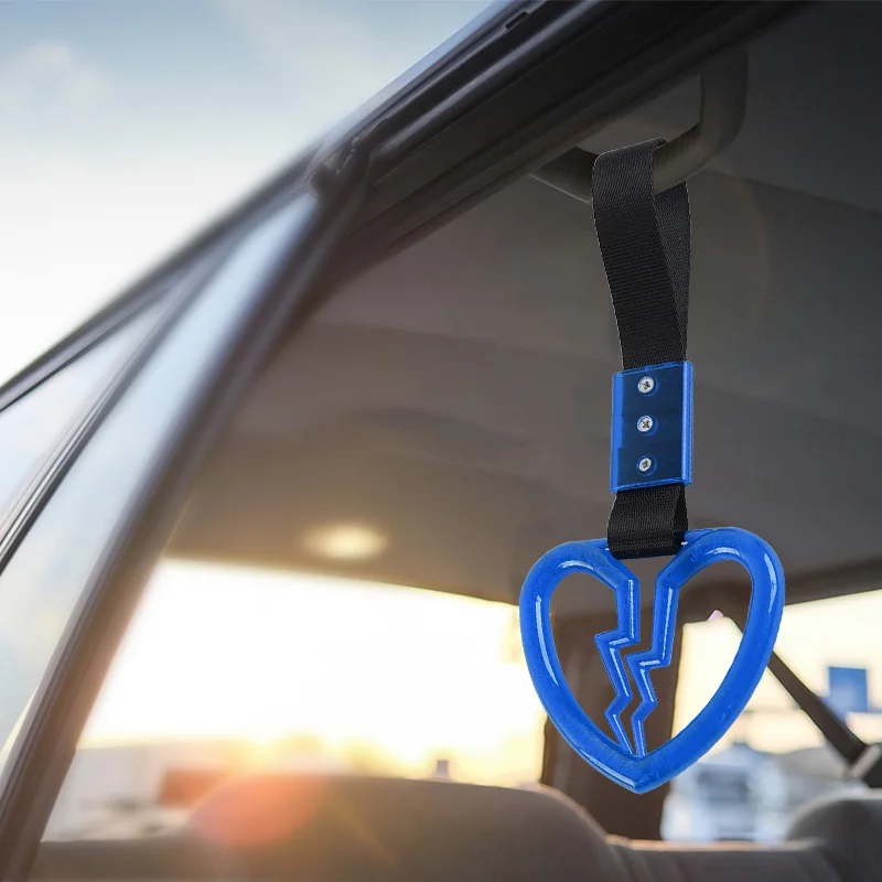 Oem Car Accessories Custom Tsurikawa Jdm Logo Racing Ring Plastic Sakura Broken Heart Bus Subway Handles Straps