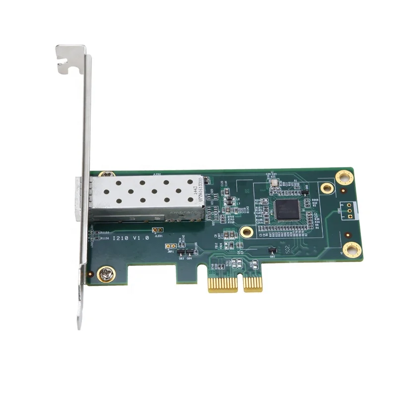  Чипсет I210 PCIe Gigabit 1000M один SFP волоконная сетевая lan-карта 1 порт sfp-адаптер