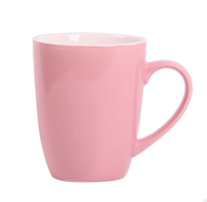 Color drum cup large capacity mug factory wholesale contracted new bone China ceramic cup water cup hotel commercial