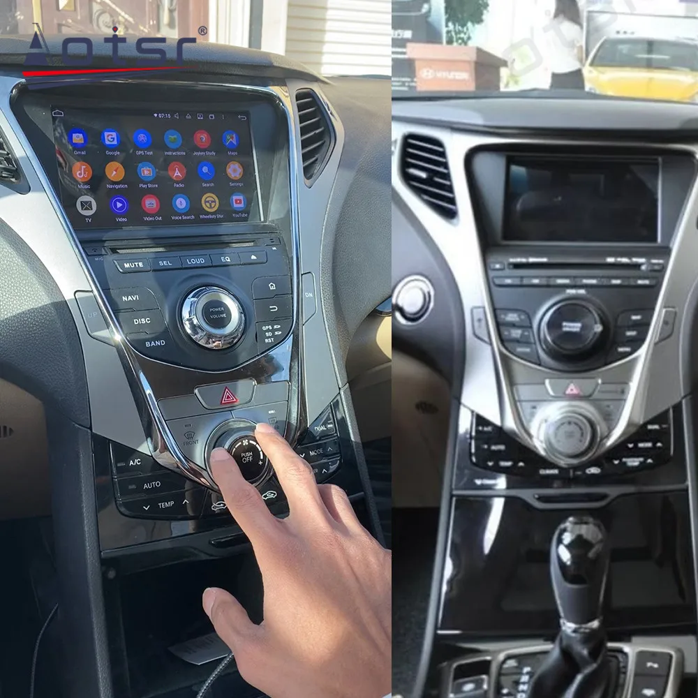 Автомобильная Мультимедийная стерео-система на Android 10 для Hyundai AZERA greati55 2011 + автомобильный радиоплеер GPS-навигация