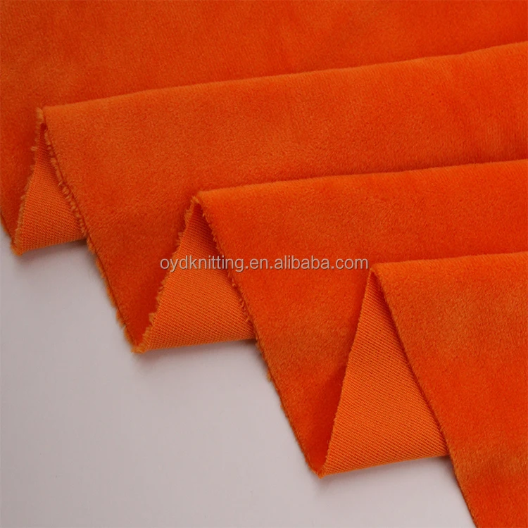 Super Soft Velour Fabric Good Service Cheap Spandex Super Soft Velvet Knit Fabric For Dress