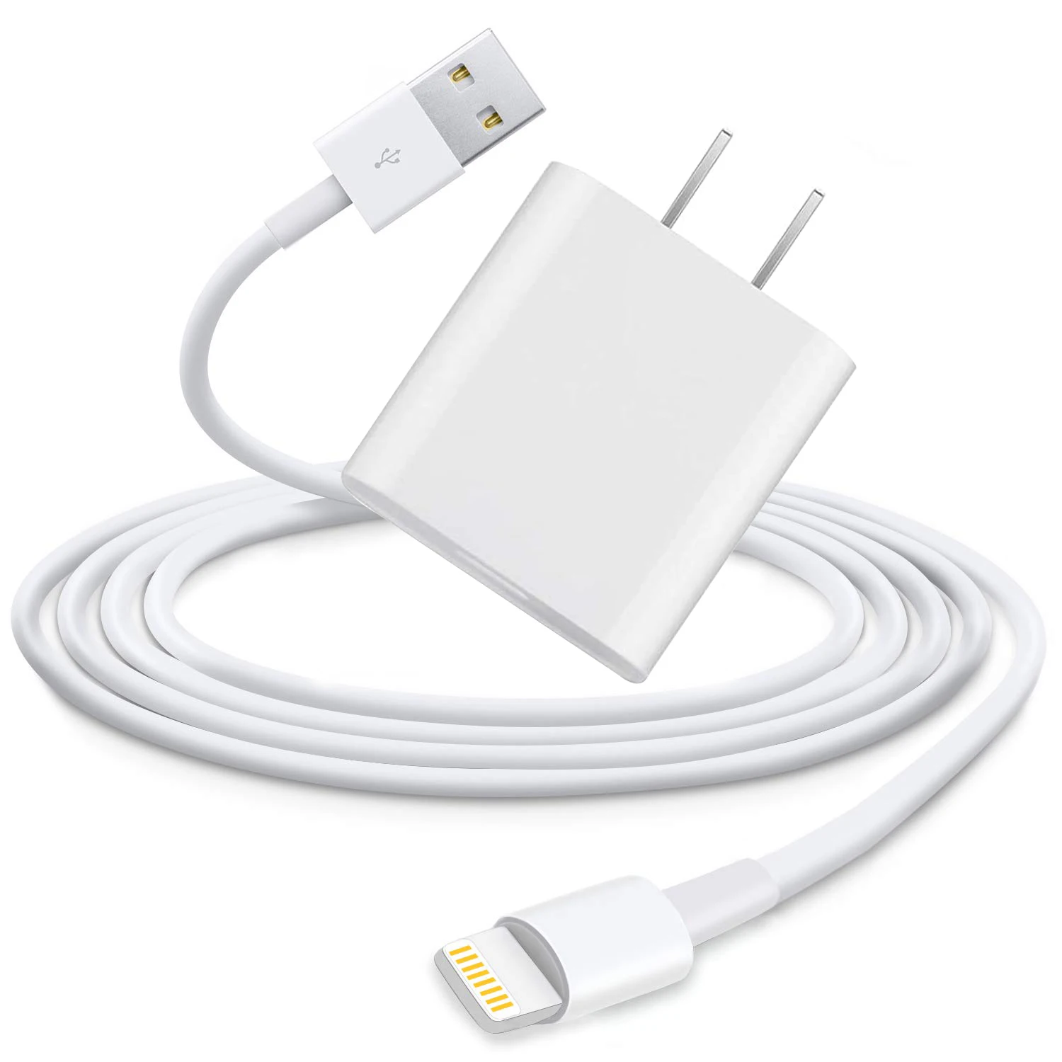  Оптовая продажа usb настенное зарядное устройство USB для освещения кабель 2.4A Быстрая зарядка iPhone 12 1 м