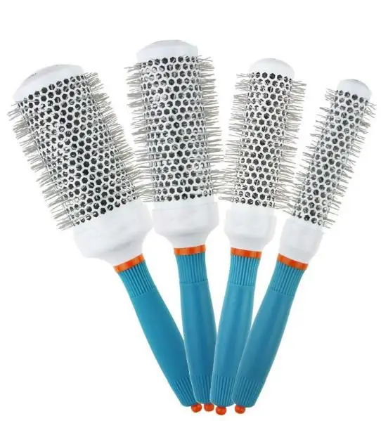 Round Barrel Hair Brush Heat Styling and Salon Antistatic Bristle For Blow Drying Thermal Detangling Brush