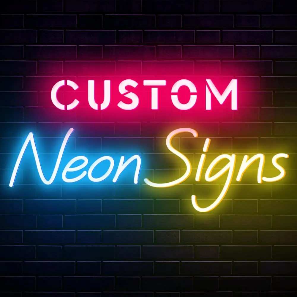 Drop Shipping Custom Led Logo Sign Neon Light Outdoor Wedding  Signs Custom Neon Signs