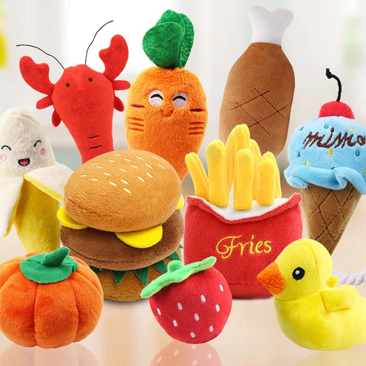 Bite Resistant Fruit Cartoon Pet Products accesorios para mascotas al mayor productos juguetes para mascotas