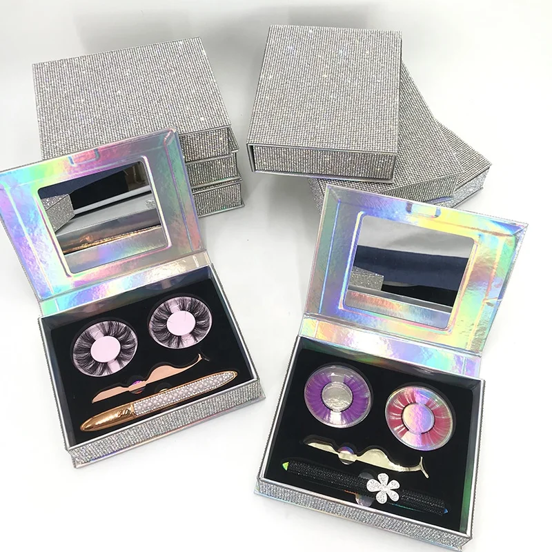 Diamond Lash Book Dramatic Eyelashes Package Hot Sale Wholesale Box 25MM Color Lashes