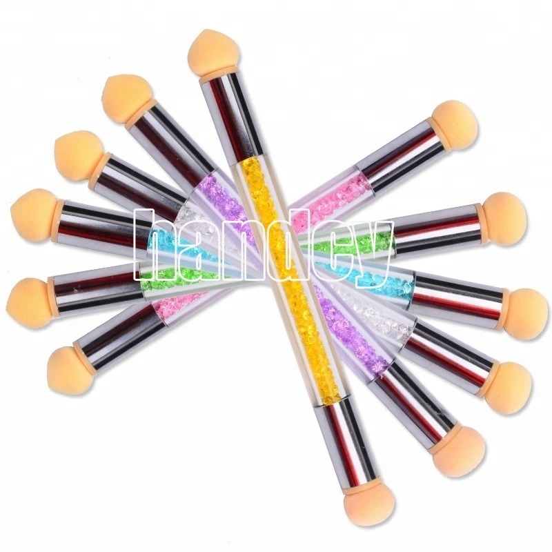 UV Gel Acrylic Blooming Nail Art Sponge Painting Gradient Brush Pen Glitter Powder Picking Manicure Tool