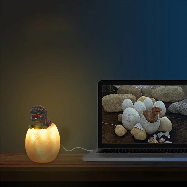 Умный сенсорный датчик, меняющий цвет, внутренний динозавр, детский светодиодный ночник