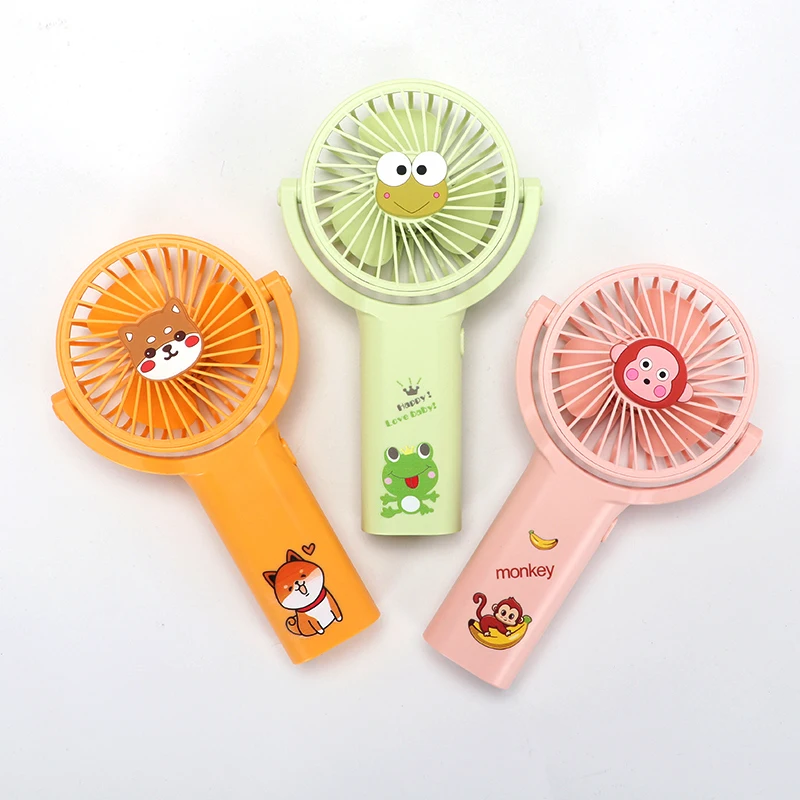 Mini hand-held small fan mute portable portable  desktop cartoon outdoor portable handhold