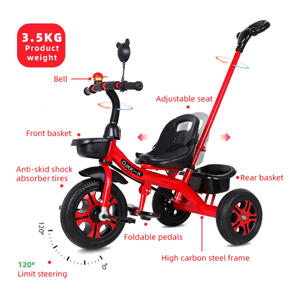 double seat bicicleta without pedal baby dolphin bike for children kids toddler tricycle