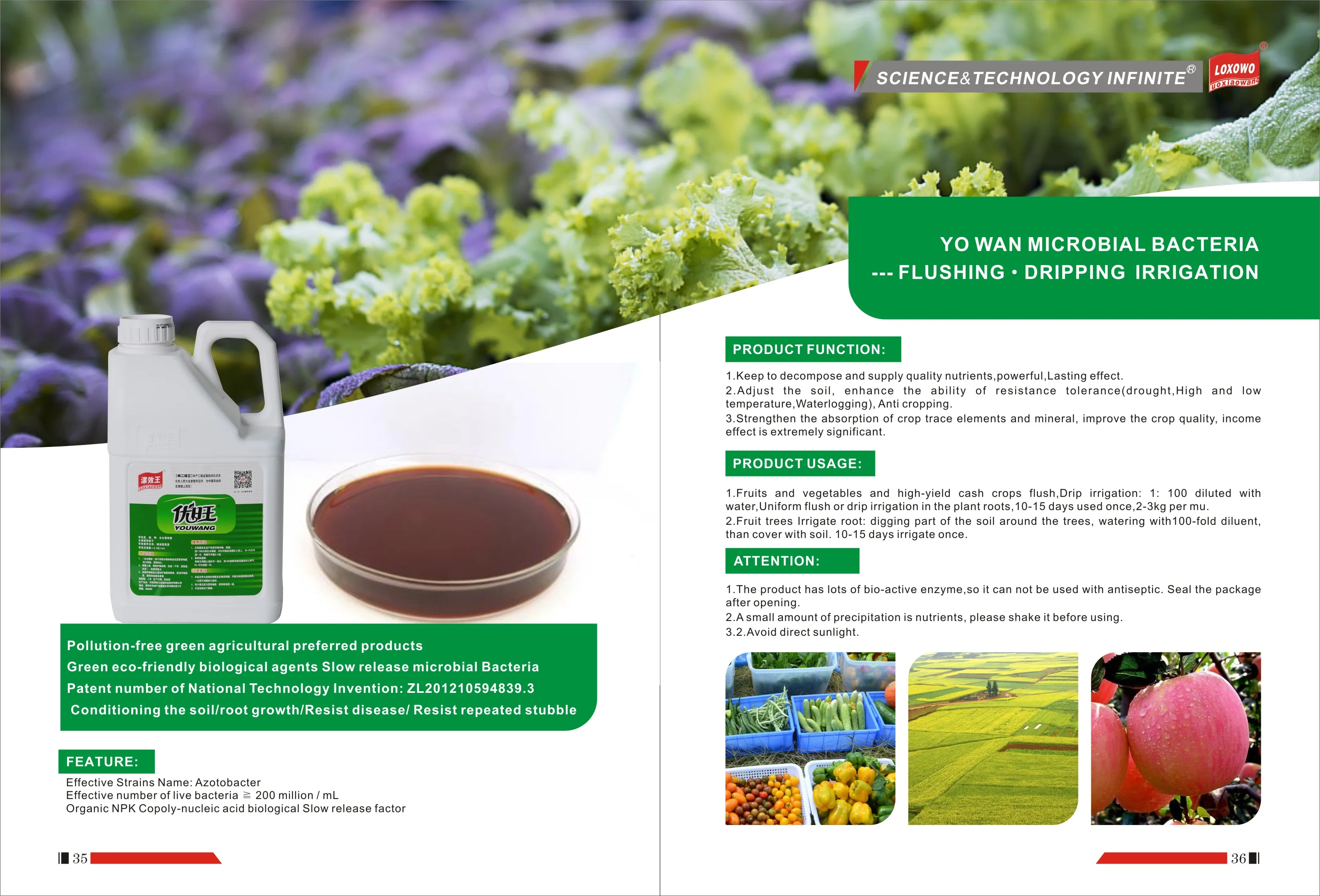 Сельскохозяйственная посадка микробного инокулума Bacillus