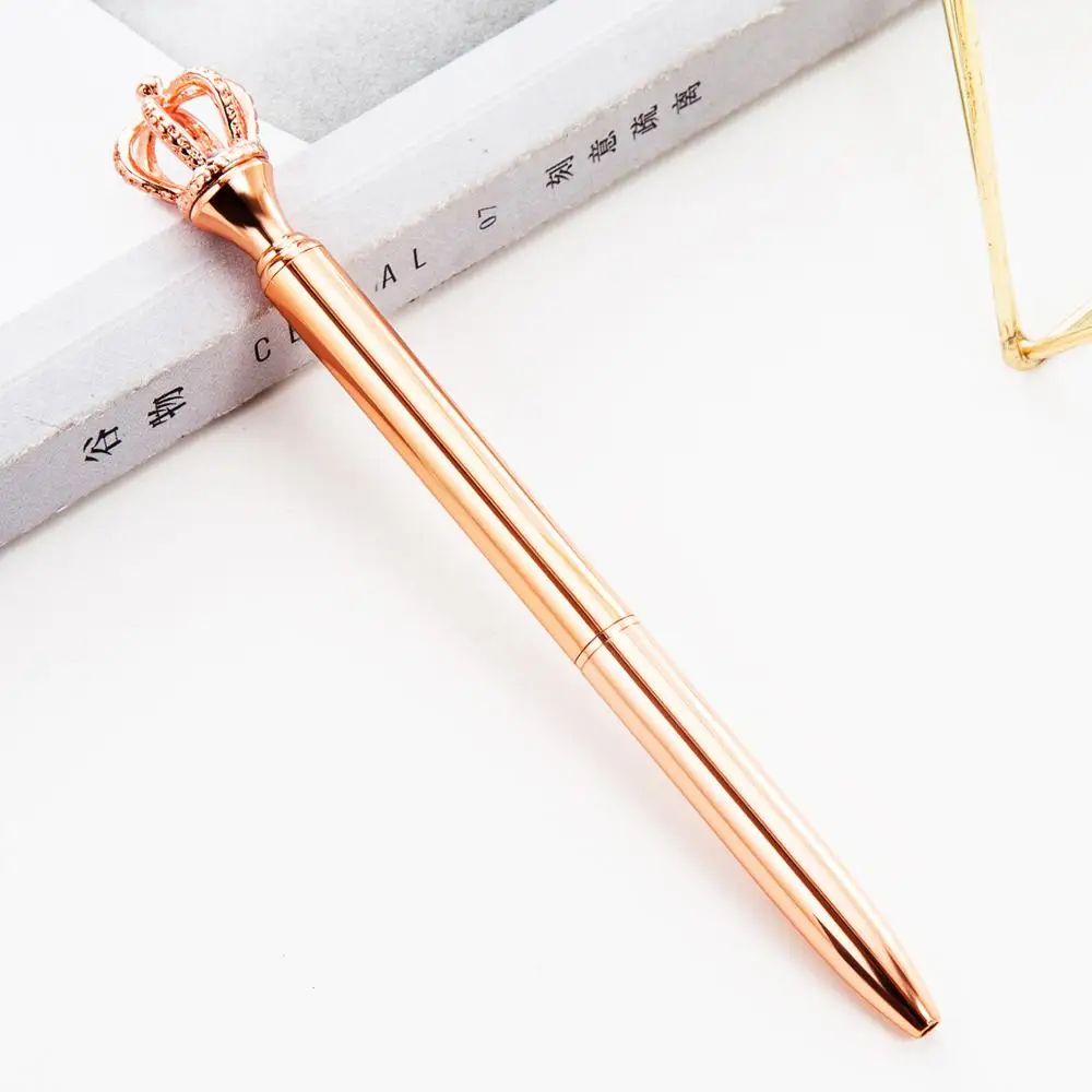 Cute cartoon dreamy crown ballpoint pen automatic school student gel  pencil  stationery