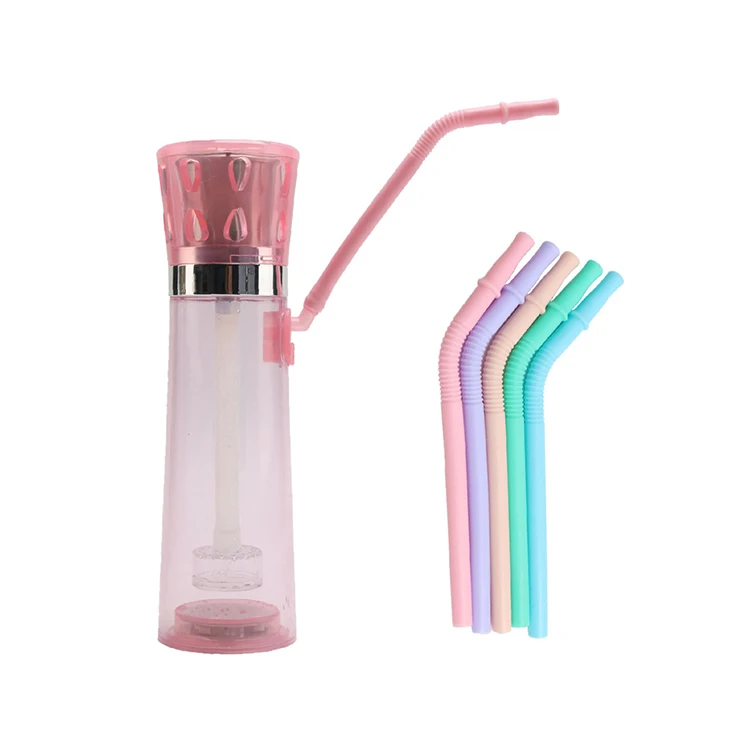 Новейший дизайн светодиодный свет электронный кальян переносная головка чашка для кальяна с соломой