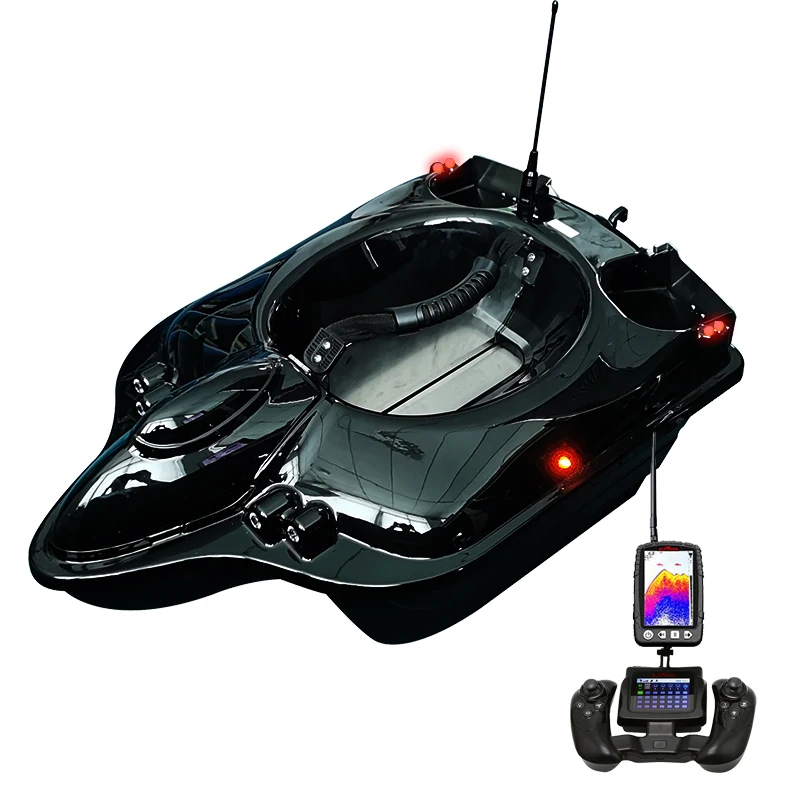 Boatman Fighter bait boat autopilot 28 Points GPS fishing bait boats rc 500m distance sonar fish finder 4.7 inch 4KG Hopper