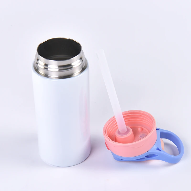 Usa Warehouse 12Oz Bulk Bpa Free Sublimation Stainless Steel Novelty Baby School Water Bottle With Straw Kids