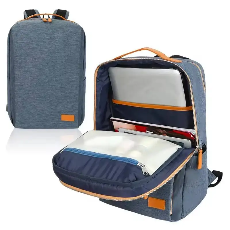 Factory OEM Business Backpack with USB Charging port Waterproof Book bag backpack school bags