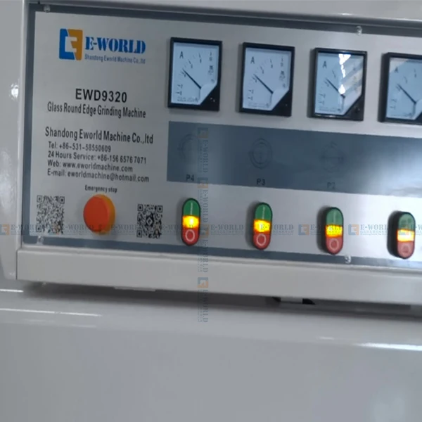 Advanced design factory direct sale multifunction 4 motors straight line glass edging machine for grinding glass