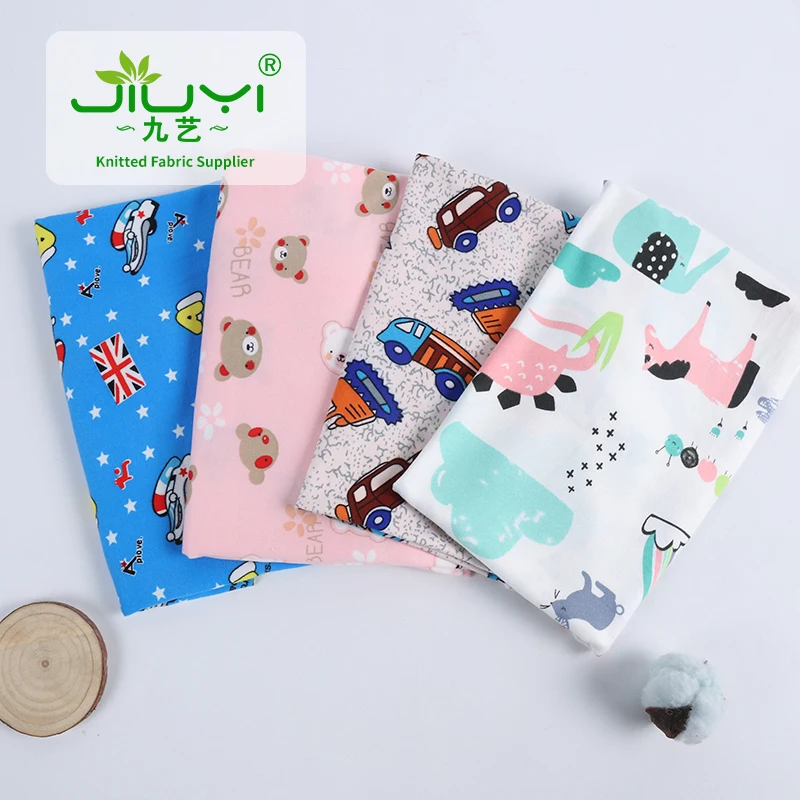 Cheap 95% Polyester 5% Spandex Milk Silk Fabric Wrap Strech Printed Jersey Fabric For Garments