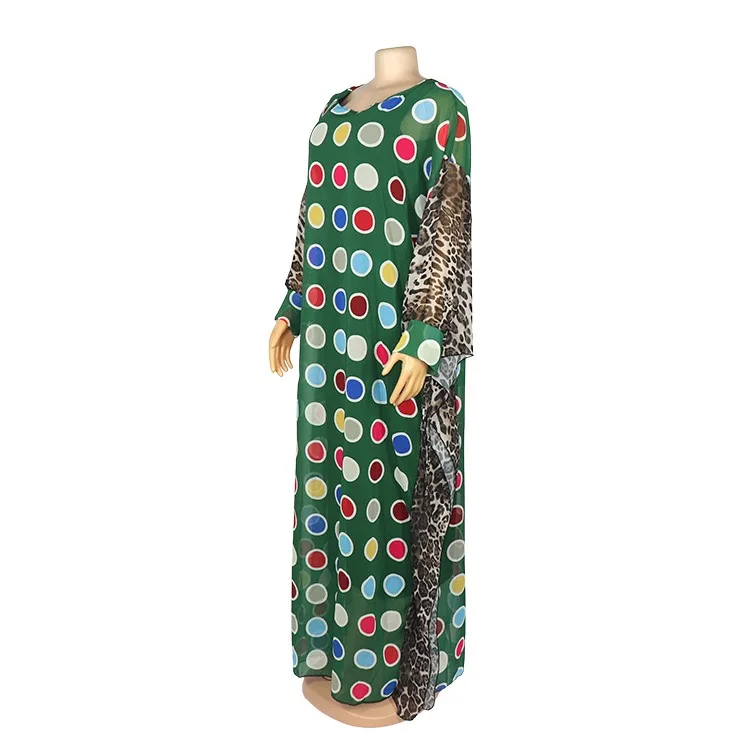 Модное Длинное Платье в африканском стиле, шифоновые новые платья boubou в индийском стиле с длинным рукавом для выпускного вечера