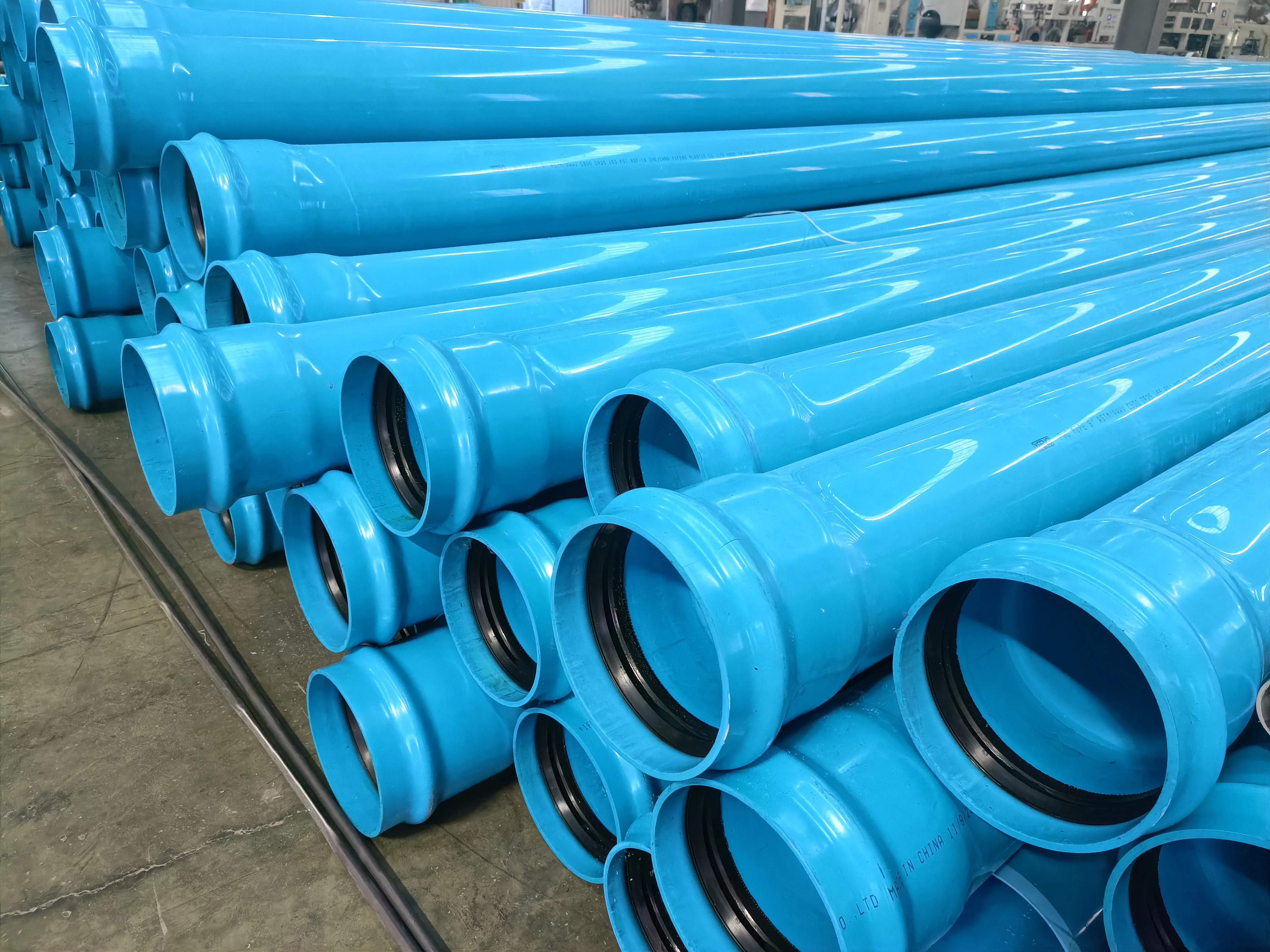 Factory Sale 4/ 6/ 8/ 10 inch Integral Rubber Gasket Bell PVC Pipe AWWA C-900 DR-14 /18/ 25