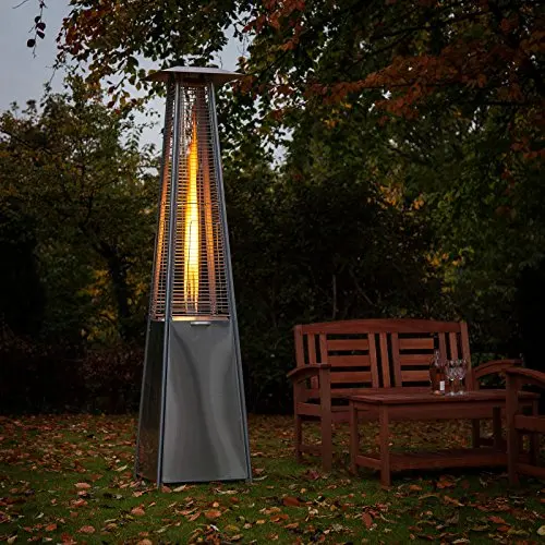 Dependable quality infrared gas tempered glass tube flame patio heater