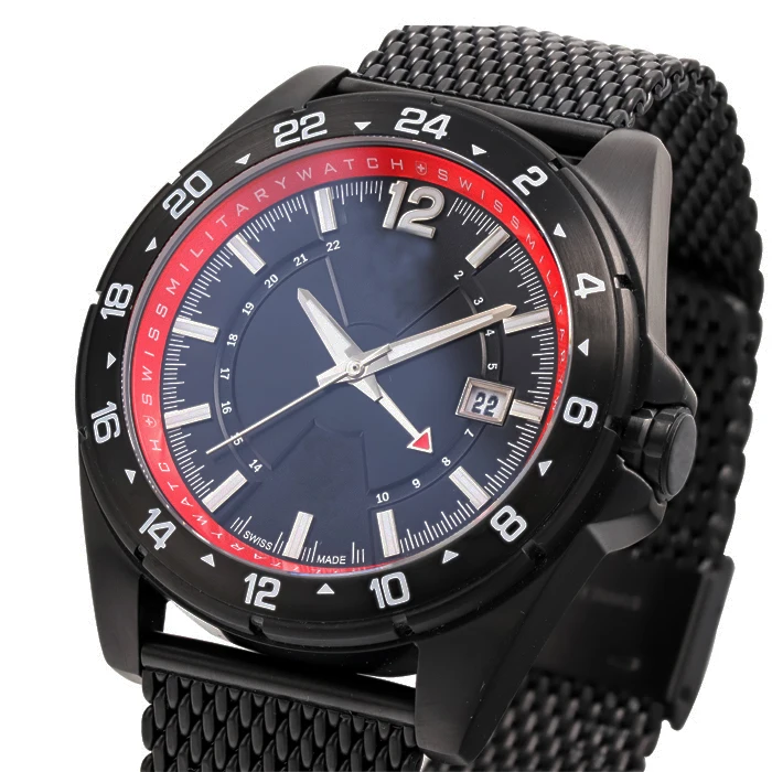 2022 new design sport army dive design OEM ODM man sapphire wrist watch High Quality stainless steel mesh band men quartz watch