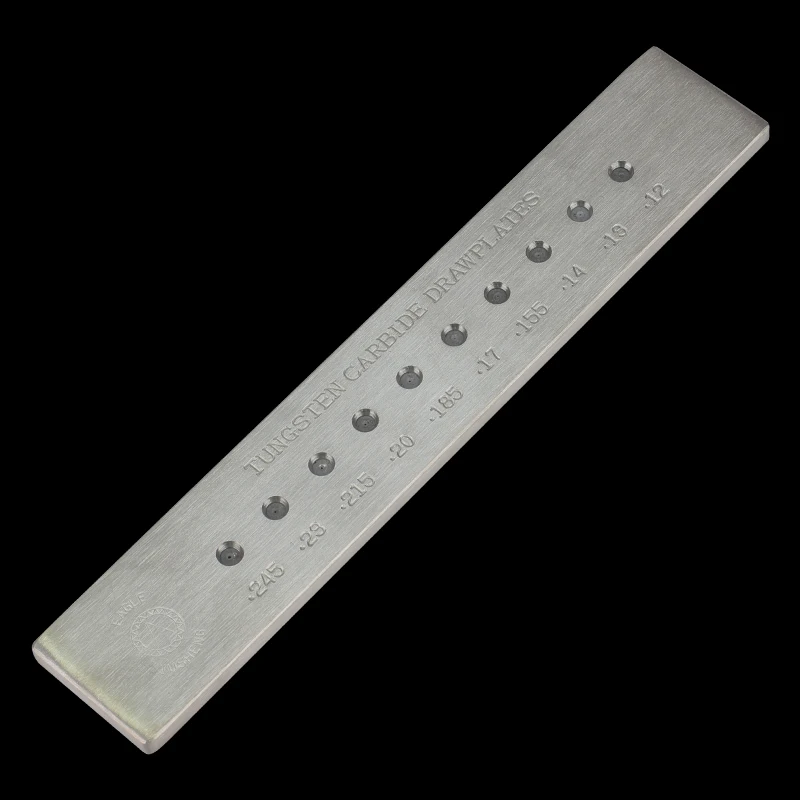 Gold Draw Plate jewelry Making Tools 0.12- 0.245mm 10 holes Tungsten Carbide Wire Drawplate