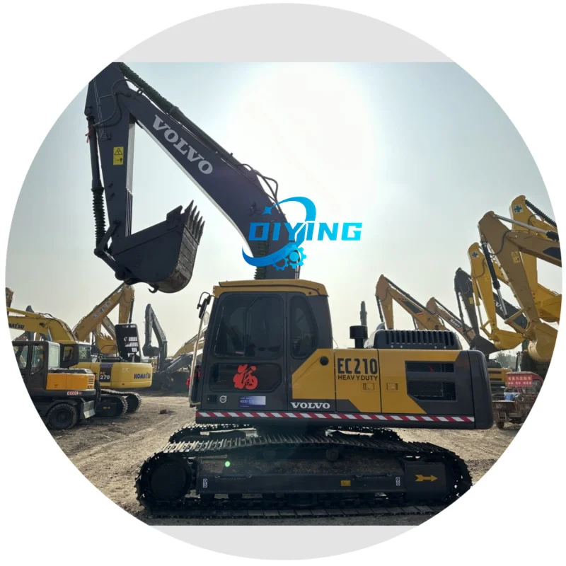 Diying Прямая продажа с завода дешевый подержанный экскаватор Volvo ec210 гусеничный для продажи