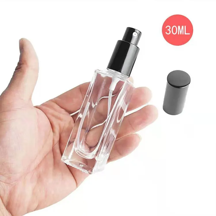 Thick Bottom Vintage 10ml Mini Round&Square Clear Refillable Perfume Glass Bottle Mouth Spray Bottles Perfume Decants