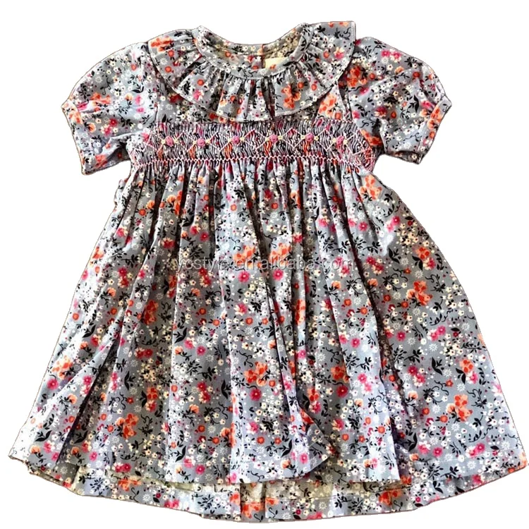children clothing smocked kids frock designs girls dresses pictures floral print summer dress