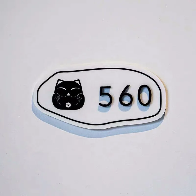 Customized No MOQ Hotel Room Number Street Name Address Plaques Plate House Number Board Door Number Plates