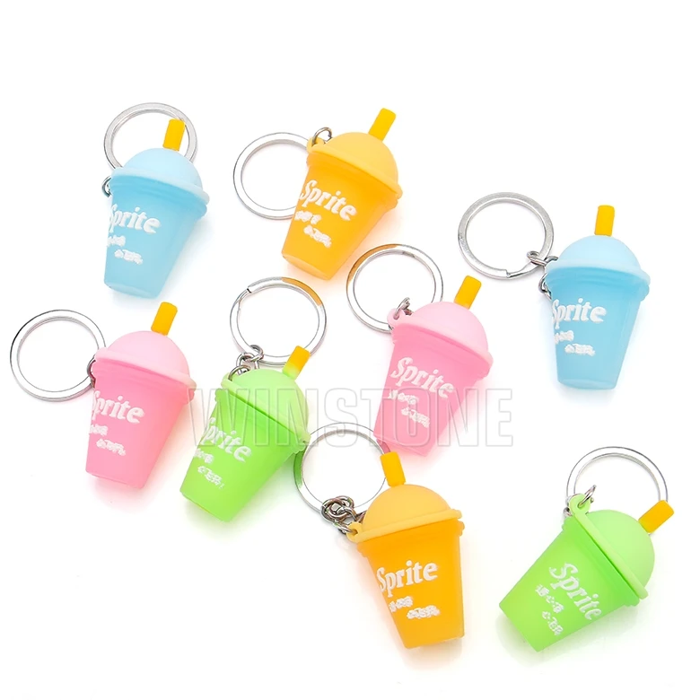 Custom 3D Soft PVC Figure Toys Cute Dustbin Keychain