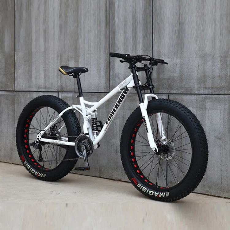 Full suspension adult fat tire speed 26 inch mtb frame downhill yellow cycle snow mountainbike fat bike bicycle mountain bike