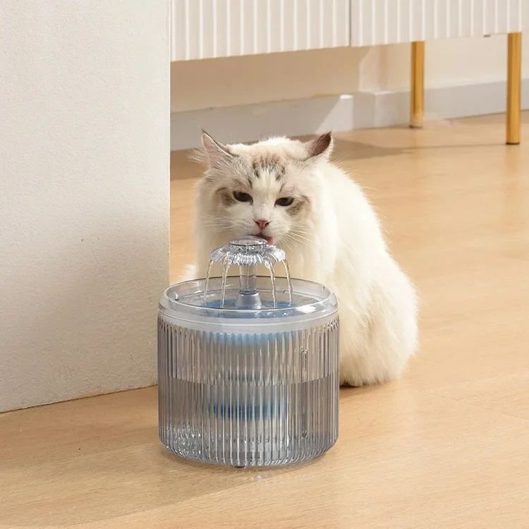 Hot sale steel pet drinking feeder pet cat automatic dual purpose water dispenser with filter auto drinker for pets cats dogs